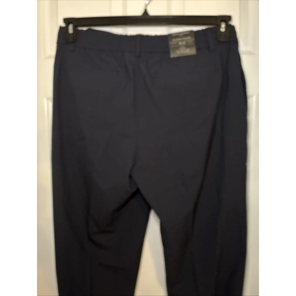 Men's Banana Republic Tailored Tapered  Trouser Pant Elastic Band Blue 34x36